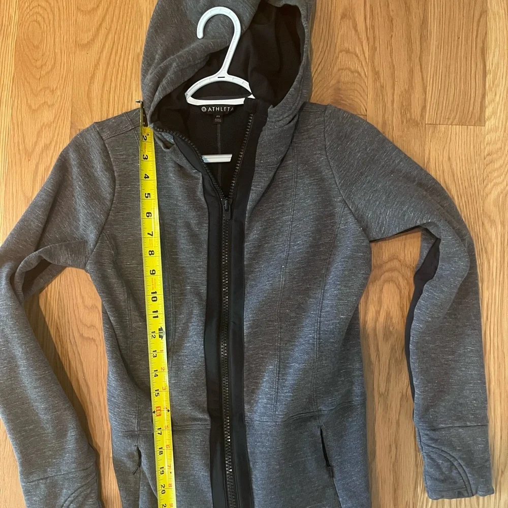 Athleta Workout Hoodie, Heather Grey, Size XS - Picture 1 of 4